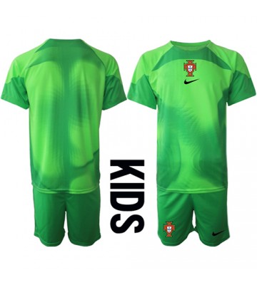 Portugalia Bramkarskie Koszulka Podstawowych Dziecięca MŚ 2022 Krótki Rękaw (+ Krótkie spodenki)